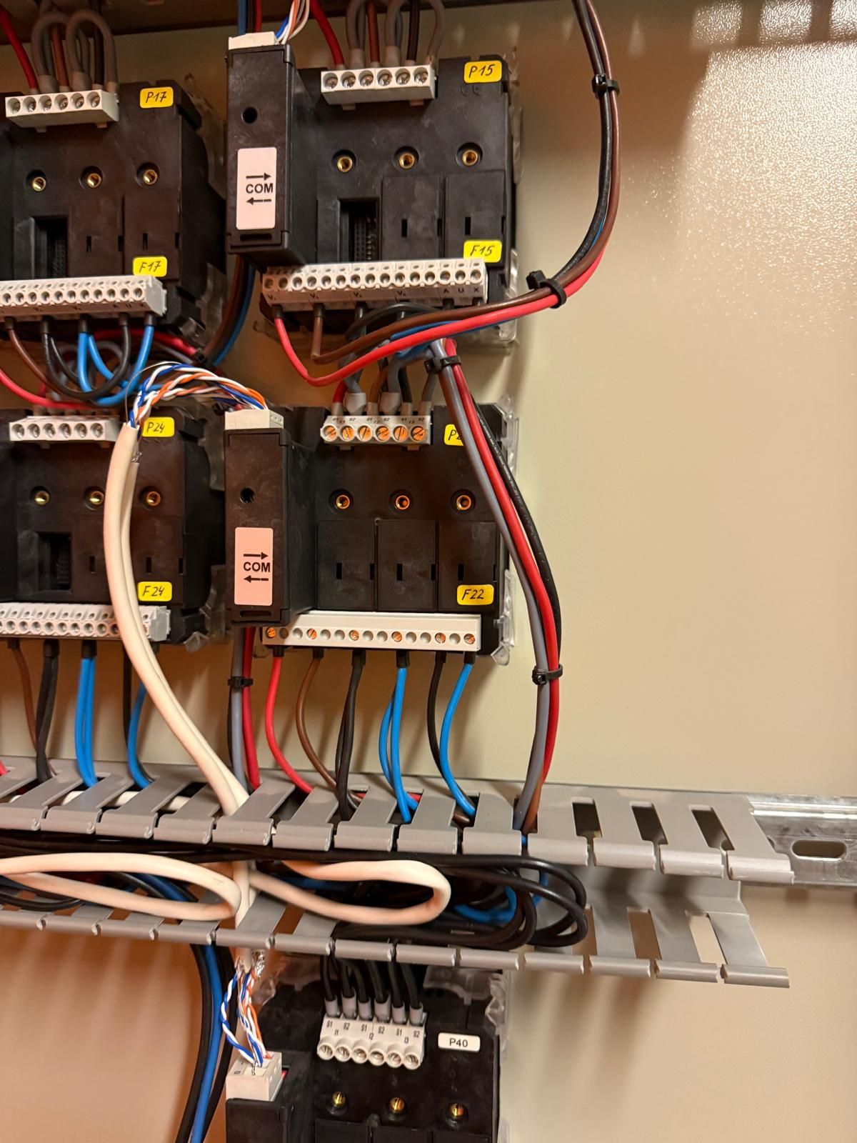 Bekabeling in een groepenkast
