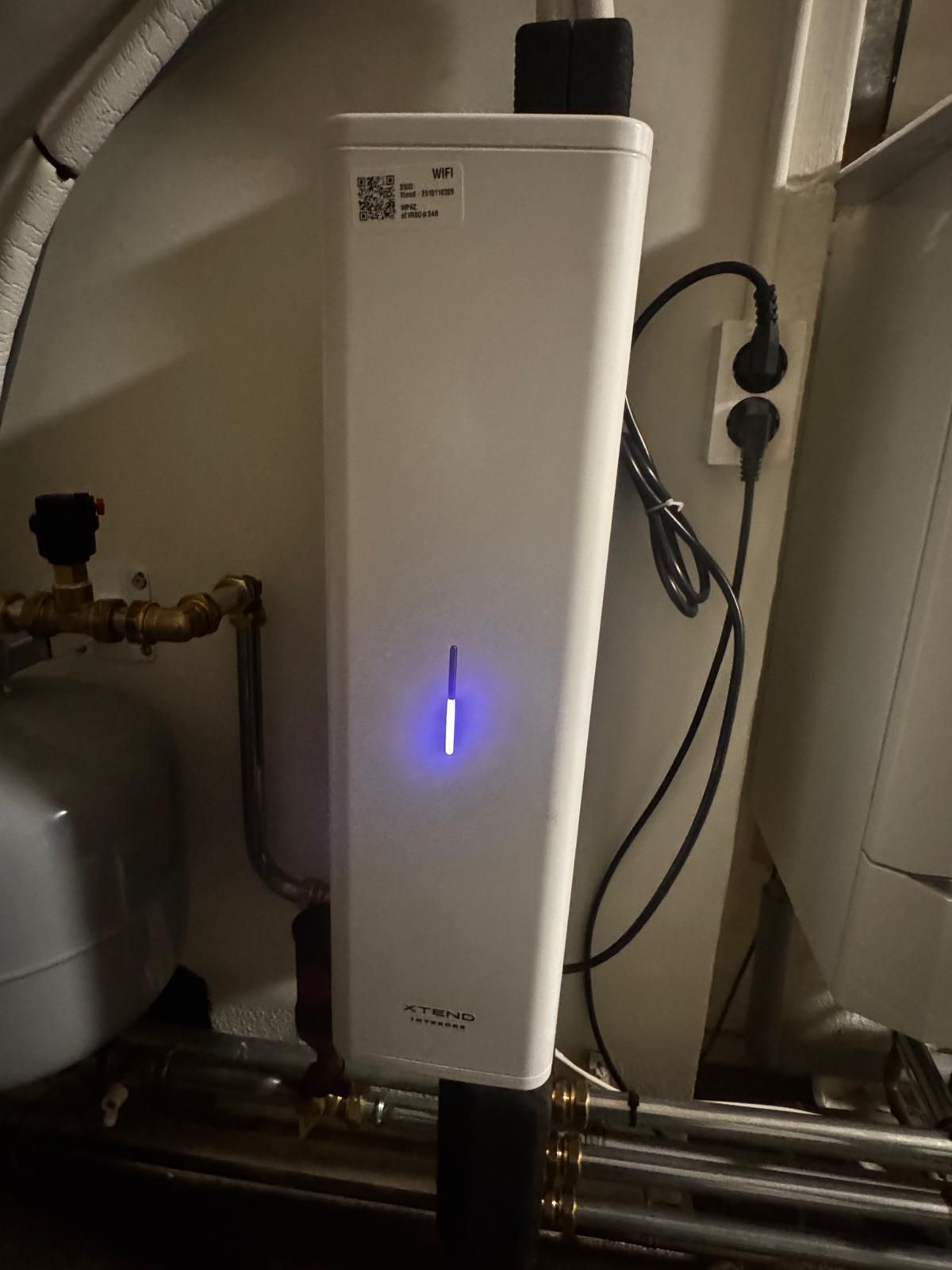 Warmtepomp-binnenunit in een woning